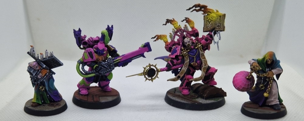 Dark Apostle, Retinue, and a Noise Marine