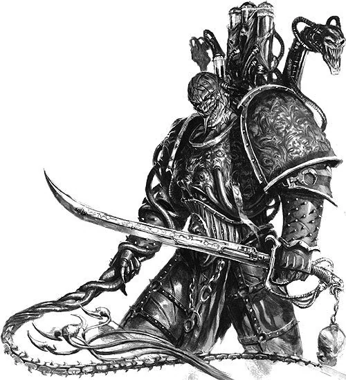 Lucius the Eternal Warhammer 40k 4th Edition artwork
