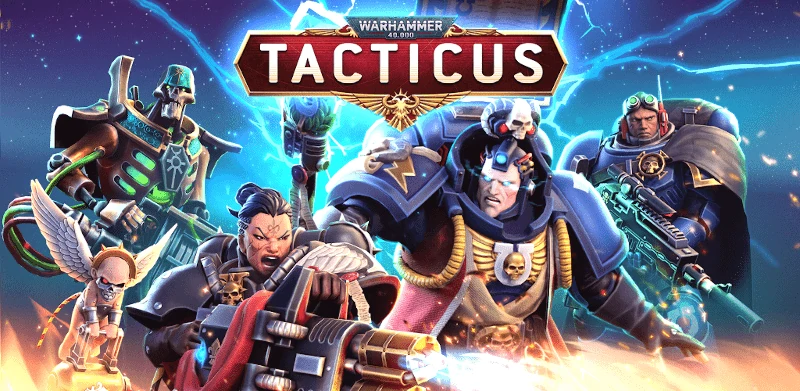 Several Warhammer 40,000 characters under the Warhammer 40,000 Tacticus banner